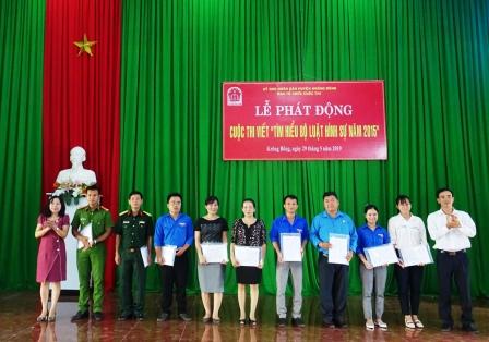 Huyện Krông Bông phát động cuộc thi viết “Tìm hiểu Bộ luật Hình sự năm 2015”